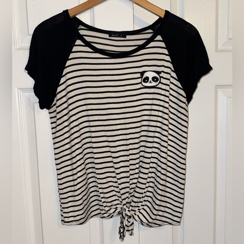 Love Black and White Striped Top